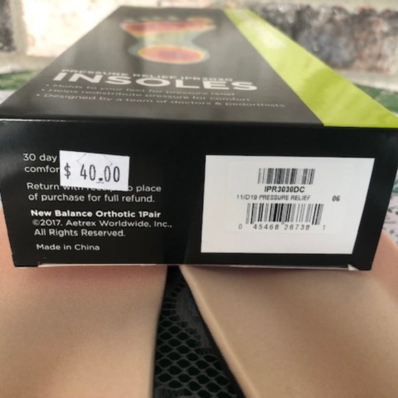 NEW Balance Pressure Relief IPR303 Insoles W 7.5/M6 - Picture 12 of 16